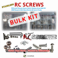 RCScrewZ Monster Racers Metric Stainless Screw Bulk Kit - 1/10th Scale RC (900 Pieces) (mrm001)