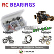 Representative image of an RCScrewZ rubber-sealed bearing kit for Redcat Chimera EP Pro 1/5 Electric 4WD Buggy; exact bearing sizes and quantities vary by RC model.
