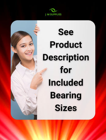 Representative image of an RCScrewZ rubber-sealed bearing kit for Team Associated RC10 Factory Team Blue Edition Kit 1/10 Electric 2WD Off-Road Buggy (#6058); exact bearing sizes and quantities vary by RC model.