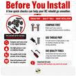 J-M SUPPLIES RC screw kit installation tips including comparing original hardware, using wax or grease, and using quality tools.