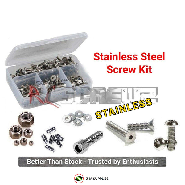J-M SUPPLIES generic RCScrewZ stainless steel screw kit main image showing a representative screw kit assortment for model-specific RC screw kit listings.