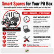 J-M SUPPLIES RC screw kit pit box image showing model-specific stainless screw kits as smart spares for repairs, rebuilds, and race-day maintenance.