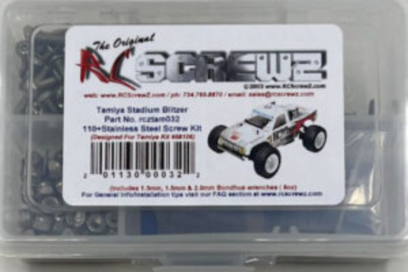 RCScrewZ Stainless Steel Screw Kit tam032 for Tamiya Stadium Blitzer 1/10 Electric 2WD Off-Road Stadium Truck (#58106) | SET