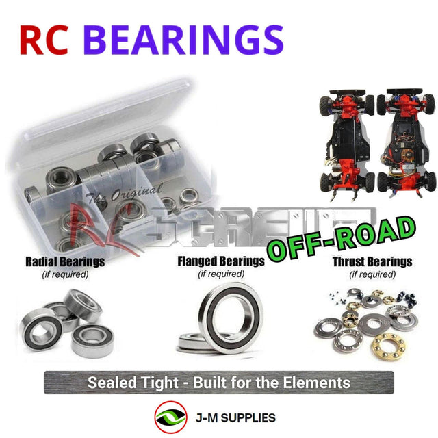 RCScrewZ Rubber Shielded Bearings tam110r for Tamiya TA01 & TA02 Series 1/10 Electric 4WD Touring/Rally RC Cars - (Multi-OEM Compatible) | SET