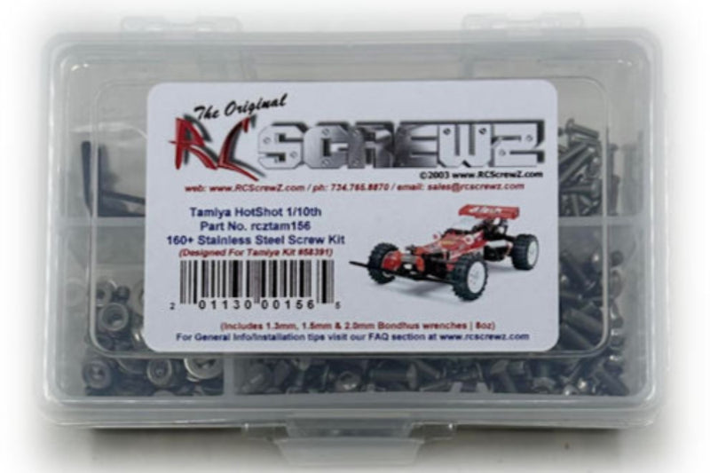 RCScrewZ Stainless Steel Screw Kit tam156 for Tamiya Hotshot Re-Release 1/10 Electric 4WD Off-Road Racing Buggy (#58391) | SET