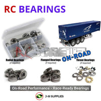Representative image of an RCScrewZ metal-shielded bearing kit for Tamiya NYK Container 1/14 Truck Trailer (56330); exact bearing sizes and quantities vary by RC model.