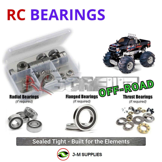 RCScrewZ Rubber Shielded Bearing Kit tam246r for Tamiya Juggernaut 1/10 Electric 4WD Monster Truck (#58232) | SET