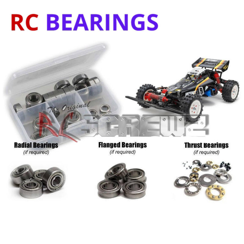 RCScrewZ Metal Shielded Bearing Kit tam265b for Tamiya Hotshot II 2024 1/10 Electric 4WD Off-Road Racing Buggy (#58737) | SET
