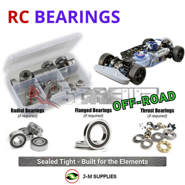 RCScrewZ Rubber Shielded Bearing Kit tam269r for Tamiya TG10-Mk.1 Pro 1/10 Nitro 4WD On-Road Racing Chassis Kit (#44020) | SET