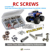 RCScrewZ Stainless Steel Screw Kit tam279 for Tamiya Super Clod Buster 1/10 Electric 4WD Monster Truck (#47432, #58518) | SET