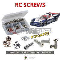 Representative image of an RCScrewZ stainless steel screw kit for Tamiya NISSAN R91CP 1/10 Electric 2WD Racing Car (47531); exact kit contents vary by RC model.