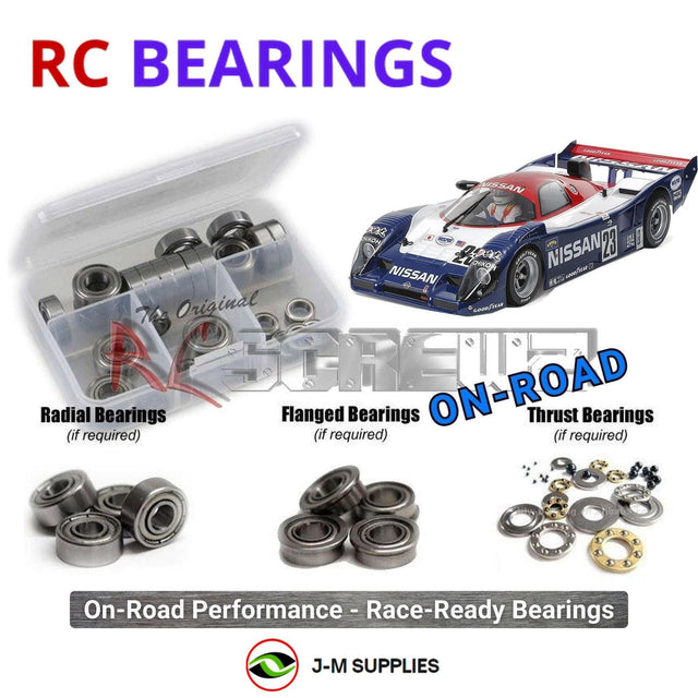 RCScrewZ Metal Shielded Bearing Kit tam293b for Tamiya NISSAN R91CP 1/10 Electric 2WD On-Road Racing Car (#47531) | SET