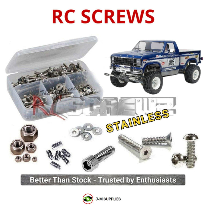 Representative image of an RCScrewZ stainless steel screw kit for Tamiya Ford F-150 Ranger XLT 1/10 Electric 2WD Truck (58759); exact kit contents vary by RC model.