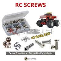 Representative image of an RCScrewZ stainless steel screw kit for Tamiya Clod Buster 2026 1/10 Electric 4WD 4WS Truck (58762); exact kit contents vary by RC model.