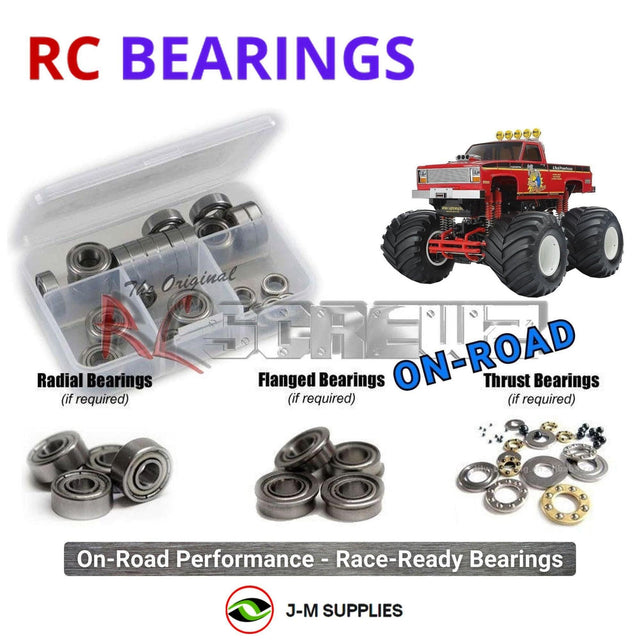 RCScrewZ Metal Shielded Bearing Kit tam300b for Tamiya Clod Buster 4WS 2026 1/10 Electric 4WD Off-Road Monster Truck (#58762) | SET
