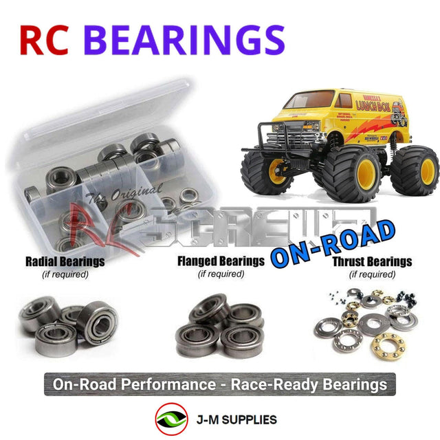 RCScrewZ Metal Shielded Bearing Kit tam301b for Tamiya Lunch Box EVO 1/12 Electric 2WD Off-Road Monster Van (#58755) | SET