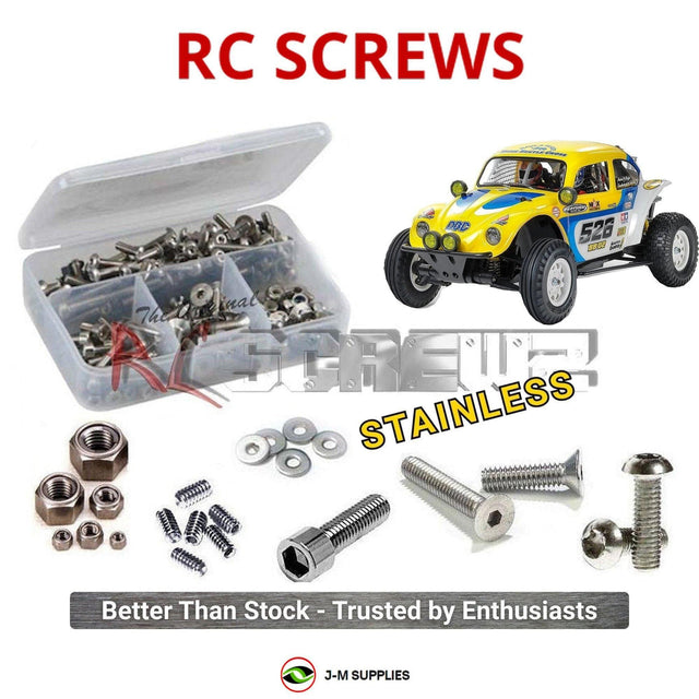 RCScrewZ Stainless Steel Screw Kit tam302 for Tamiya Volkswagen Dune Beetle Cross BB-02 1/9 Electric 2WD Off-Road Racing Car (#58757) | SET