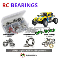 Representative image of an RCScrewZ rubber-sealed bearing kit for Tamiya Dune Beetle Cross BB-02 1/9 Electric 2WD (58757); exact bearing sizes and quantities vary by RC model.