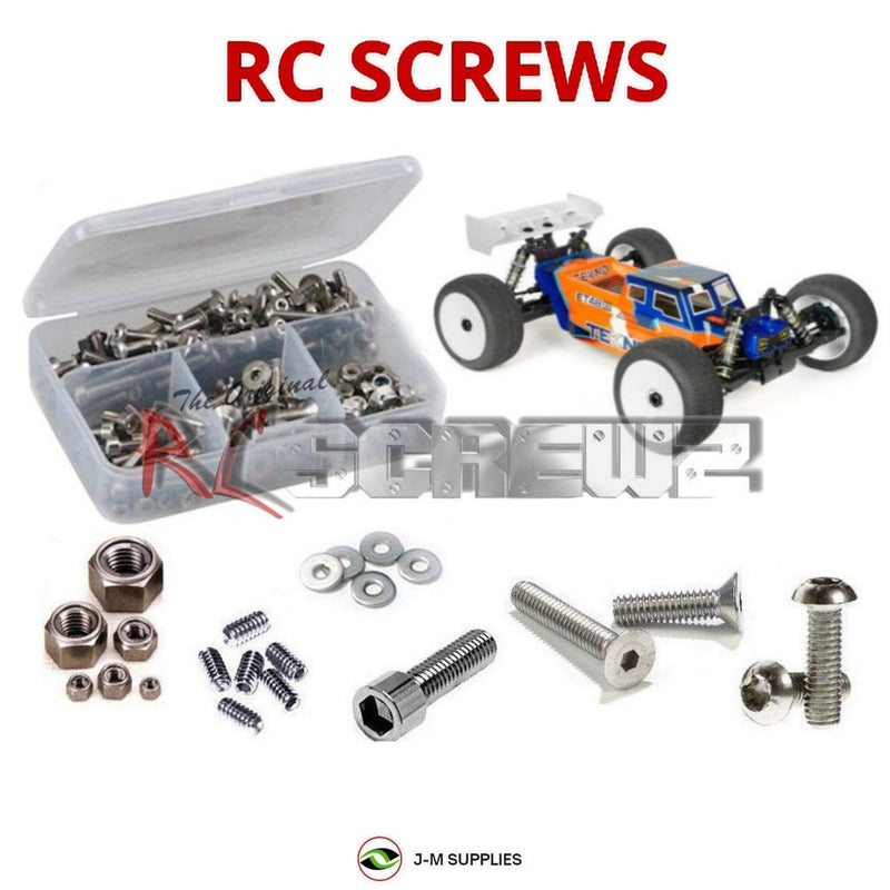 RCScrewZ Stainless Steel Screw Kit tek030 for Tekno RC ET48 2.2 1/8 Electric 4WD Competition Truggy (#TKR9605) | SET