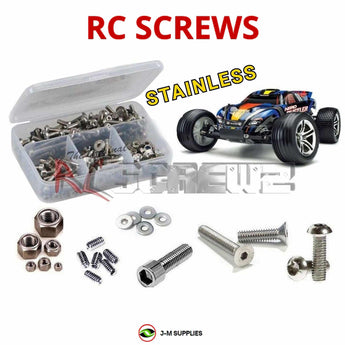 J-M SUPPLIES RC Parts Store - RCScrewZ Stainless Screw Kit tra006 for Traxxas Nitro Rustler 2.5 #44096-3 RC Car | SET