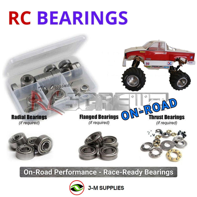 RCScrewZ Metal Shielded Bearing Kit tra029b for Traxxas Sledgehammer 1/10 Electric 2WD Monster Truck (1802, 1806) | SET