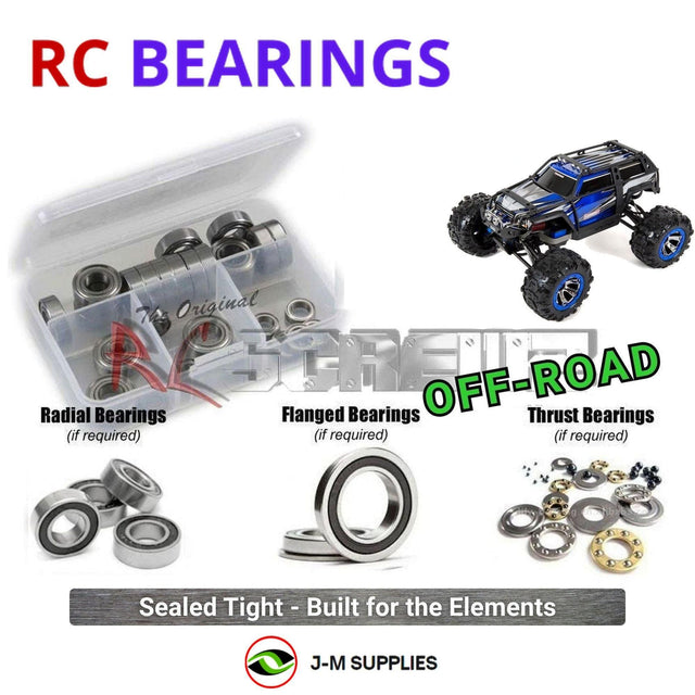 RCScrewZ Rubber Shielded Bearing Kit tra056r for Traxxas Summit Extreme Terrain 1/10 Electric 4WD Monster Truck (56076-4) | SET