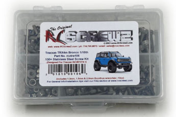 J-M SUPPLIES RC Parts Store - RCScrewZ Stainless Steel Screw Kit tra106 for Traxxas TRX-4M Ford Bronco 1/18 Electric 4WD Trail Crawler (97074-1) | RCX