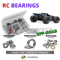 Representative image of an RCScrewZ rubber-sealed bearing kit for Traxxas Rustler 4X4 Ultimate VXL 1/10 ST (67097-4); exact bearing sizes and quantities vary by RC model.