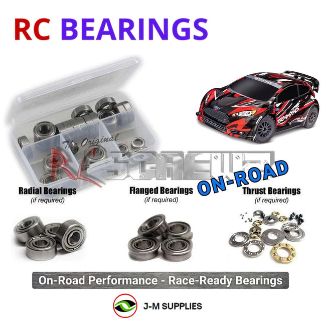 RCScrewZ Metal Shielded Bearing Kit tra162b for Traxxas Ford Fiesta ST Rally BL-2S 1/10 Electric AWD Rally Car (74154-4) | SET