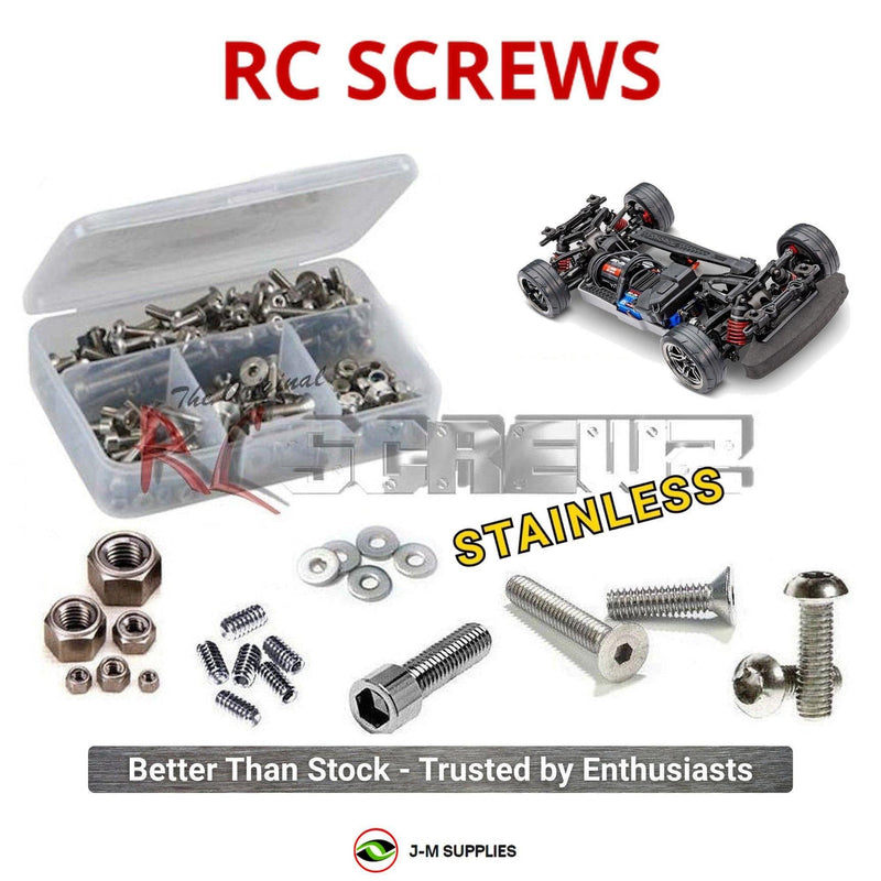 Representative image of an RCScrewZ stainless steel screw kit for Traxxas 4-Tec 2.0 BL-2S 1/10 AWD Chassis (83124-4); exact kit contents vary by RC model.