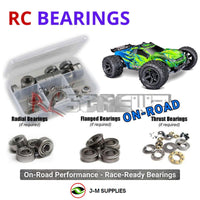 Representative image of an RCScrewZ metal-shielded bearing kit for Traxxas Rustler 4X4 Brushless 1/10 4WD Stadium (67464-4); exact bearing sizes and quantities vary by RC model.