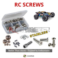 Representative image of an RCScrewZ stainless steel screw kit for Traxxas Rustler 2WD Brushless 1/10 Electric ST (37454-4); exact kit contents vary by RC model.