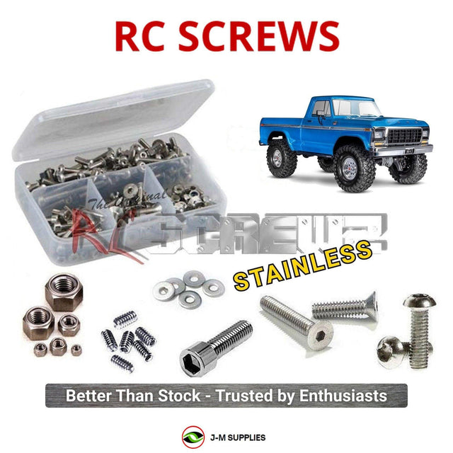 RCScrewZ Stainless Steel Screw Kit tra171 for Traxxas TRX-4 1979 Ford F-150 1/10 Electric 4WD Scale & Trail Crawler (#92144-4) | SET