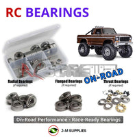 Representative image of an RCScrewZ metal-shielded bearing kit for Traxxas TRX-4 F-150 High Trail 1/10 4WD Crawler (92046-4); exact bearing sizes and quantities vary by RC model.