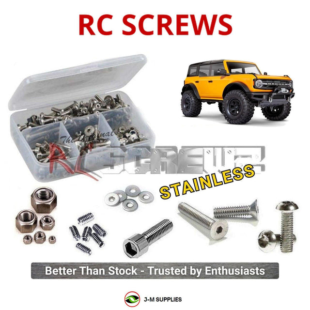 RCScrewZ Stainless Steel Screw Kit tra175 for Traxxas TRX-4 2021 Ford Bronco 1/10 Electric 4WD Scale & Trail Crawler (#92076-4) | SET