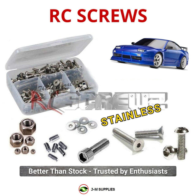 RCScrewZ Stainless Steel Screw Kit tra183 for Traxxas 4-Tec 2.0 Nissan 240SX Brushless 1/10 Electric AWD On-Road Car (#93424-4) | SET