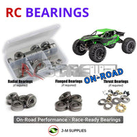 Representative image of an RCScrewZ metal-shielded bearing kit for Traxxas TXC-4M Extreme Crawler 1/18 3S Brushless 4WD (120074-1); exact bearing sizes and quantities vary by RC model.