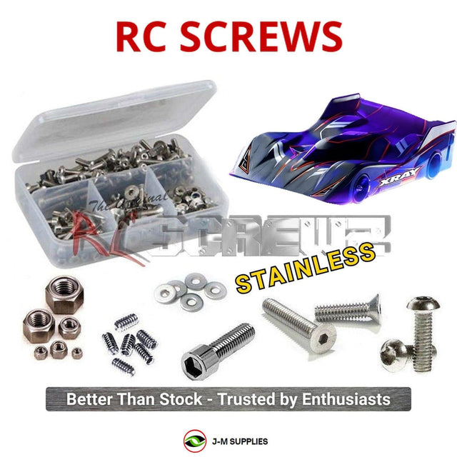 RCScrewZ Stainless Steel Screw Kit xra187 for Team XRAY X12’26 1/12 Electric High-Competition On-Road Pan Car (#370022) | SET