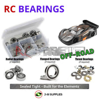 Representative image of an RCScrewZ rubber-sealed bearing kit for Team XRAY GTX’27 1/8 Nitro 4WD On-Road GT Car (350506); exact bearing sizes and quantities vary by RC model.