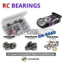 Representative image of an RCScrewZ metal-shielded bearing kit for Team XRAY GTXE’27 1/8 Electric 4WD On-Road GT Car (350606); exact bearing sizes and quantities vary by RC model.