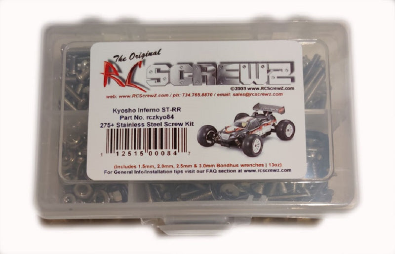 RCScrewZ Stainless Steel Screw Kit kyo084 for Kyosho Inferno ST 1/8 Nitro 4WD Off-Road Stadium Truck Truggy (31351) | SET